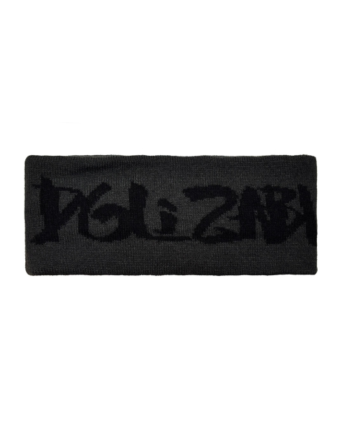Signature Jacquard Logo Knit Hair Band (Charcoal)