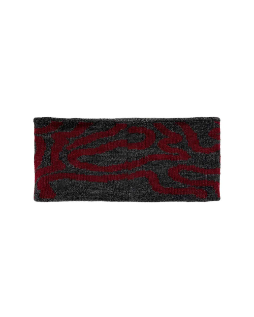Contour Line Knit Hair Band (Burgundy)