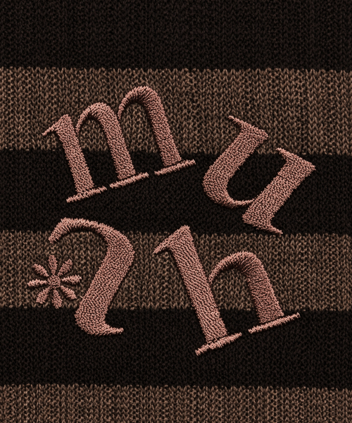 STRIPE LOOSE FIT KNIT [BROWN]