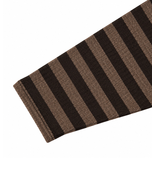 STRIPE LOOSE FIT KNIT [BROWN]