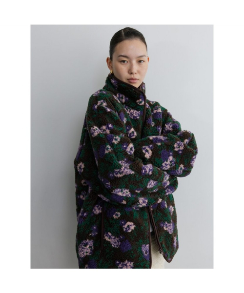 Unisex Flower Fleece Jacket Brown (TA6139A05D)