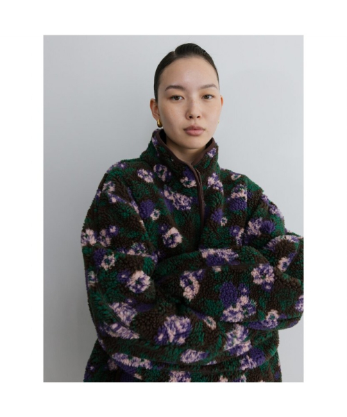 Unisex Flower Fleece Jacket Brown (TA6139A05D)