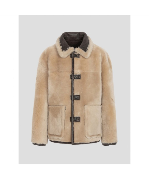 Reversible Shearling Jacket Brown (TA5X11A05D)