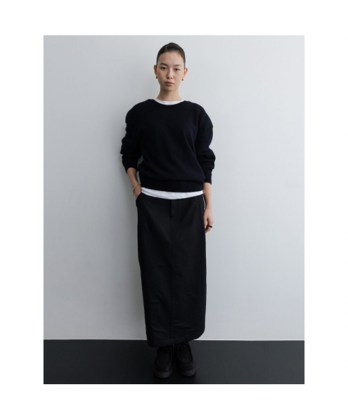 Cargo Wool Skirt Black (TA5X27A035)