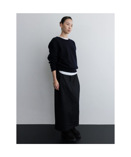 Cargo Wool Skirt Black (TA5X27A035)