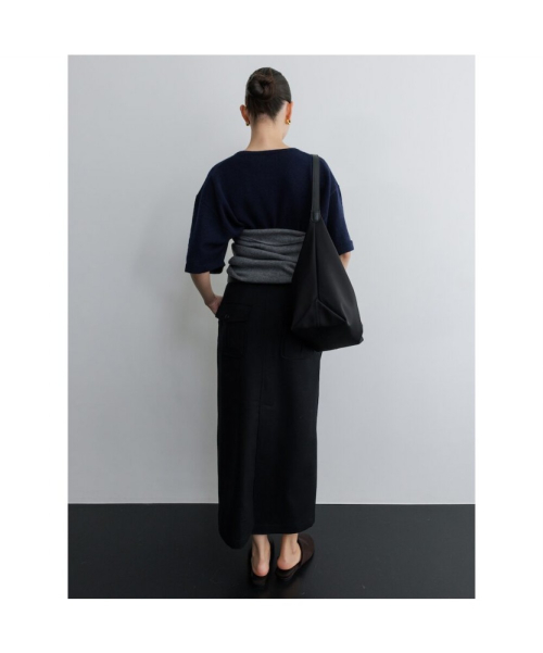 Cargo Wool Skirt Black (TA5X27A035)