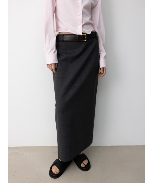 Troia H Line Skirt Grey (TA6127A043)