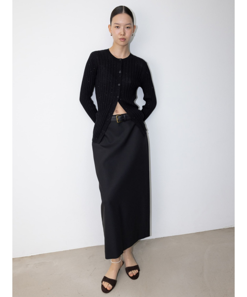 Troia H Line Skirt Black (TA6127A045)