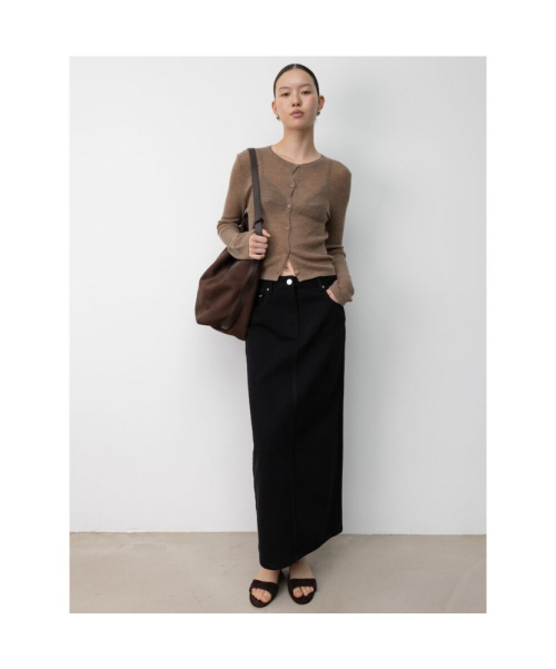 60s H Line Denim Skirt Black (TA6227A095)