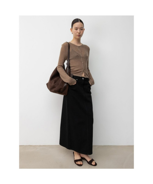 60s H Line Denim Skirt Black (TA6227A095)