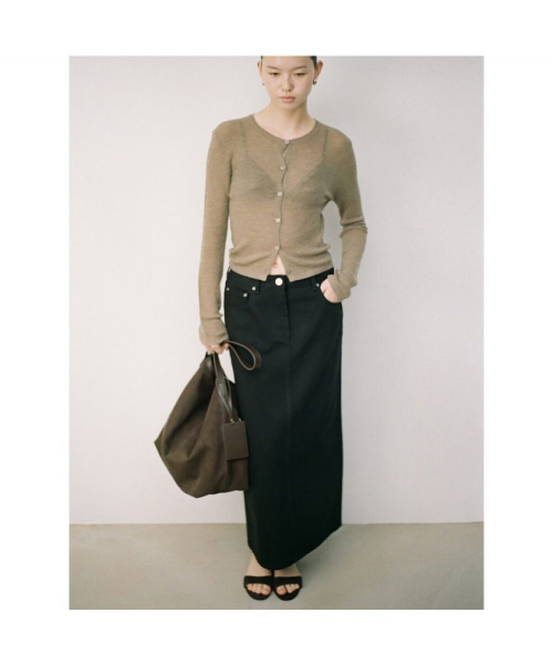 60s H Line Denim Skirt Black (TA6227A095)