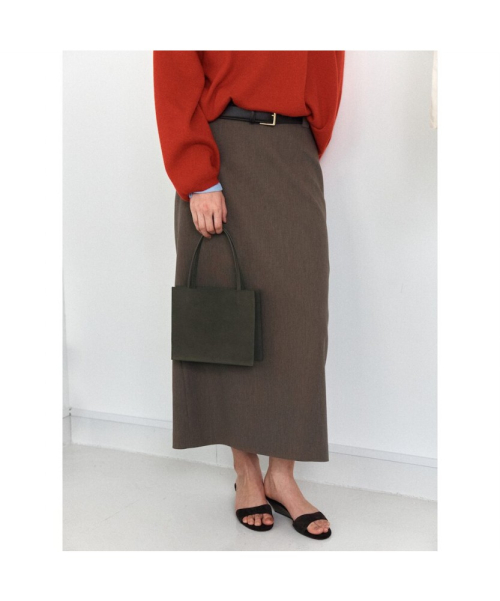 Classic H Line Skirt Brown (TA6227A02D)