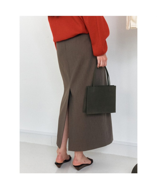 Classic H Line Skirt Brown (TA6227A02D)
