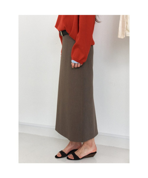 Classic H Line Skirt Brown (TA6227A02D)
