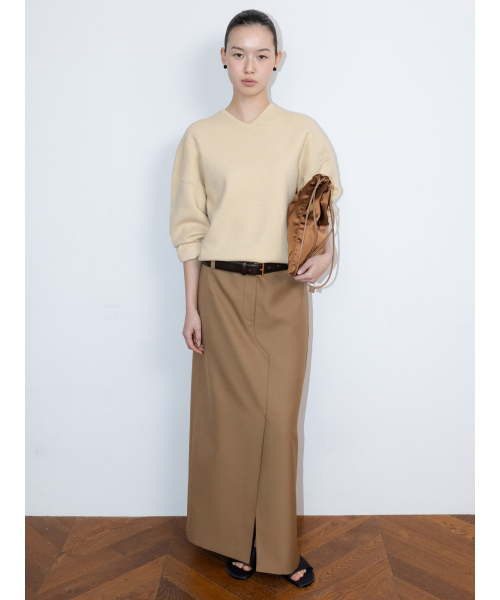 CharlieLong Skirt Beige (TA6227A07A)