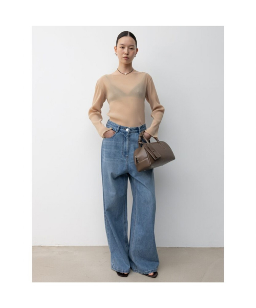 Teana Pleated Top Beige (TA6241A02A)