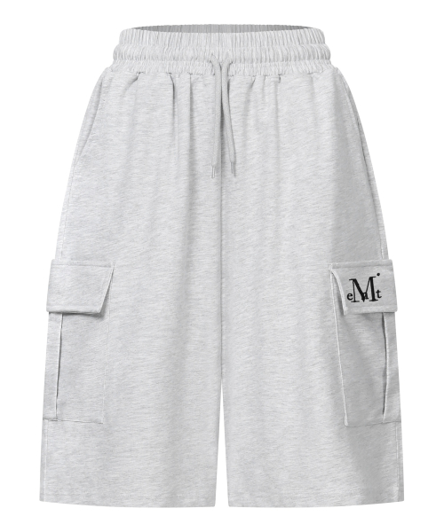 BENF SIDE POCKET BANDING BERMUDA PANTS UNISEX (3COLOR