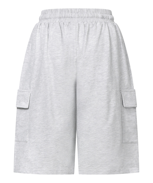 BENF SIDE POCKET BANDING BERMUDA PANTS UNISEX (3COLOR