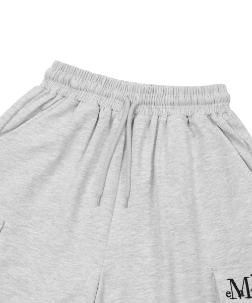 BENF SIDE POCKET BANDING BERMUDA PANTS UNISEX (3COLOR