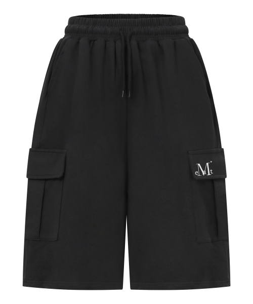BENF SIDE POCKET BANDING BERMUDA PANTS UNISEX (3COLOR