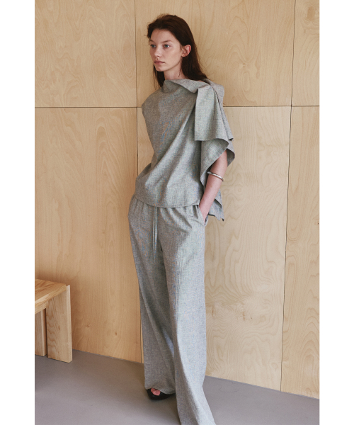 TIDI DRAWSTRING PANTS (MONO PATTERN)