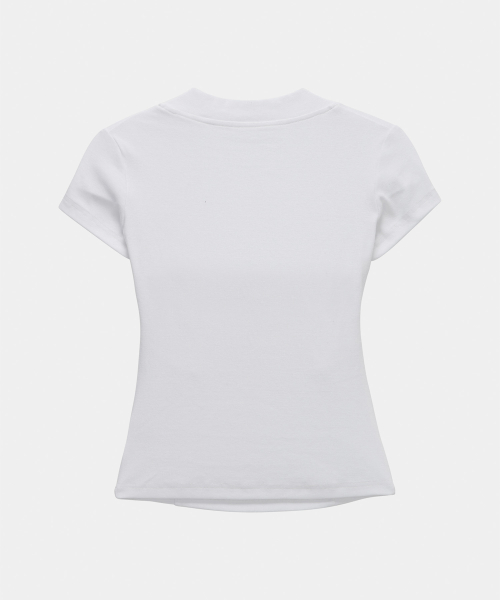 Shirring Eyelet Bolero Top (White)