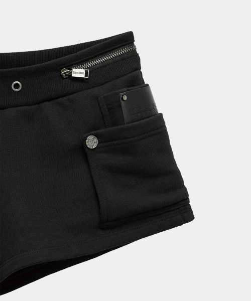 Two Zipper short pants (Black)