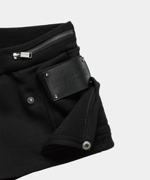 Two Zipper short pants (Black)