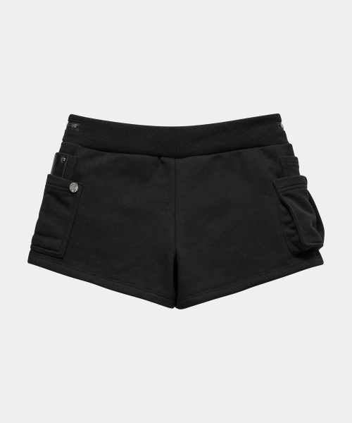 Two Zipper short pants (Black)