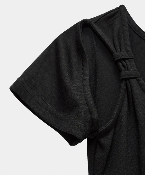 Layered Buckle Line Top (Black)
