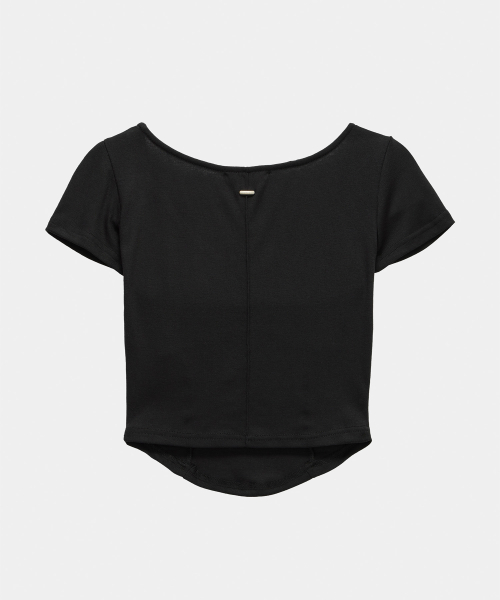 Layered Buckle Line Top (Black)
