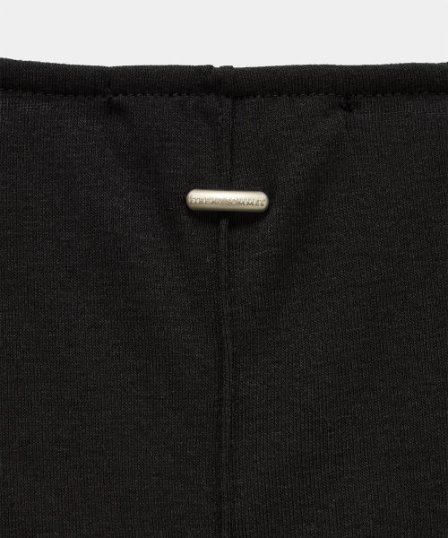Layered Buckle Line Top (Black)
