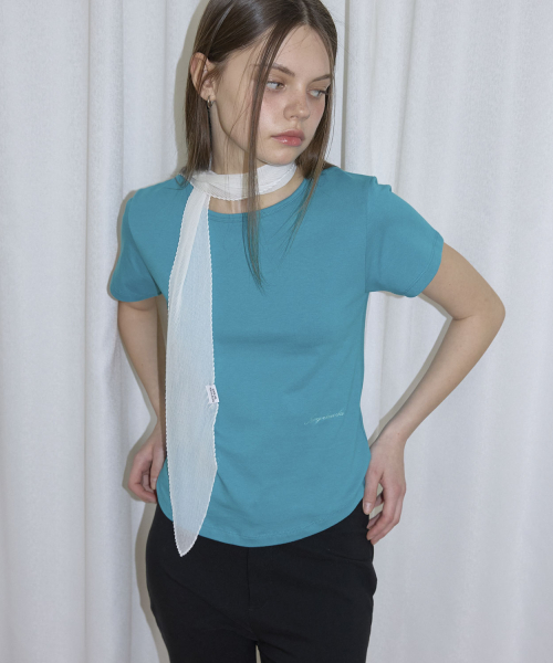 [2 PACK] Color Daily Strap Sleeveless & Embroidery Round Short Sleeve T-Shirt (9color)
