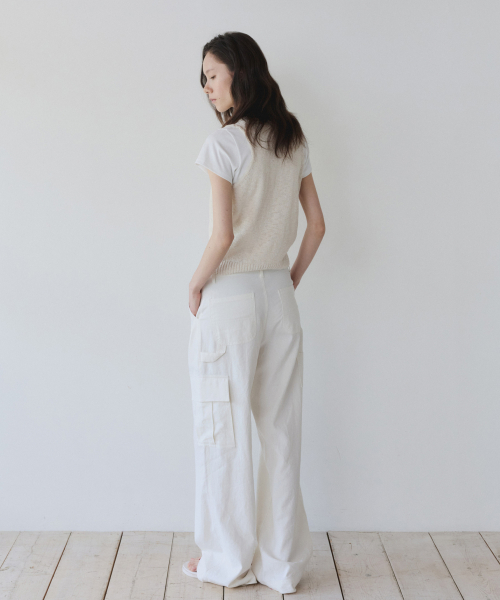 EASY CARPENTER PANTS, WHITE
