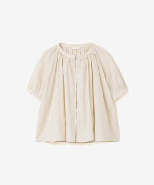 DRAPE RAGLAN BLOUSE, LIGHT BEIGE