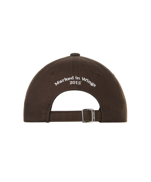OVAL WAPPEN BALL CAP_BROWN
