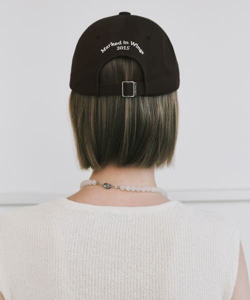 OVAL WAPPEN BALL CAP_BROWN
