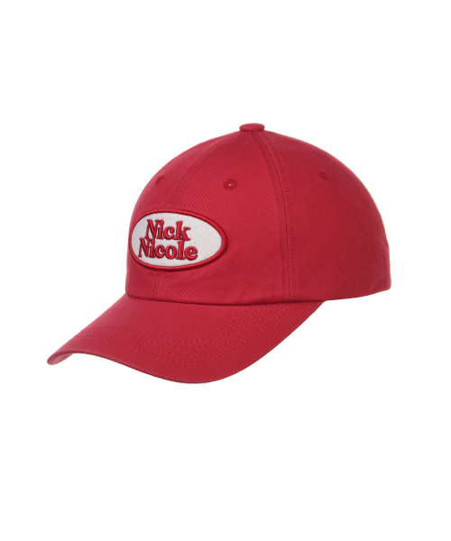 OVAL WAPPEN BALL CAP_RED