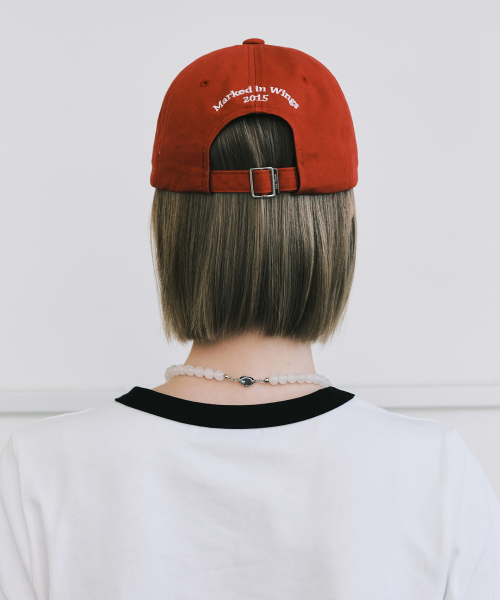 OVAL WAPPEN BALL CAP_RED