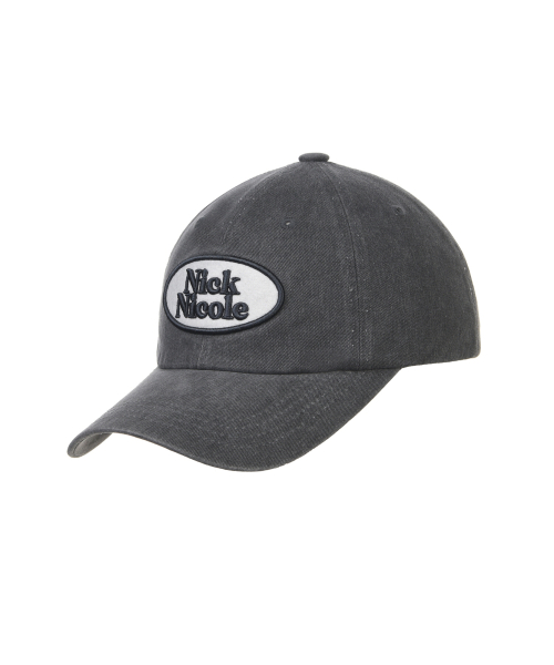 OVAL WAPPEN BALL CAP_DENIM CHARCOAL