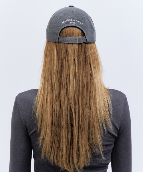 OVAL WAPPEN BALL CAP_DENIM CHARCOAL