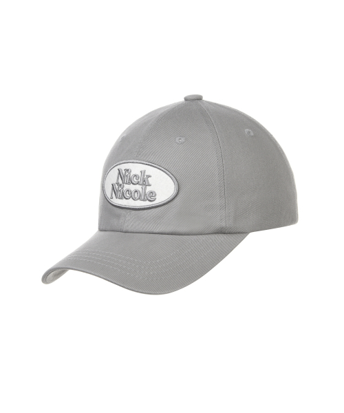 OVAL WAPPEN BALL CAP_GRAY