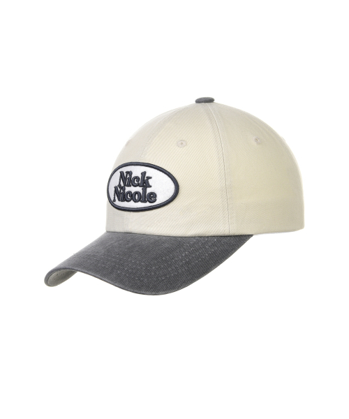 OVAL WAPPEN BALL CAP_TWOTONE CHARCOAL