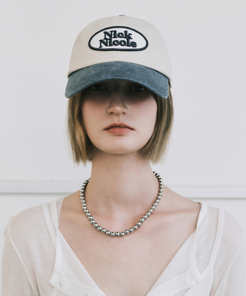 OVAL WAPPEN BALL CAP_TWOTONE CHARCOAL