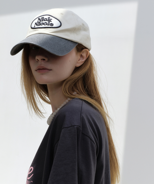 OVAL WAPPEN BALL CAP_TWOTONE CHARCOAL