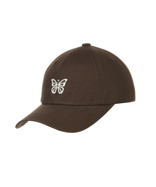 MINI BUTTERFLY BLINK BALL CAP_BROWN CREAM