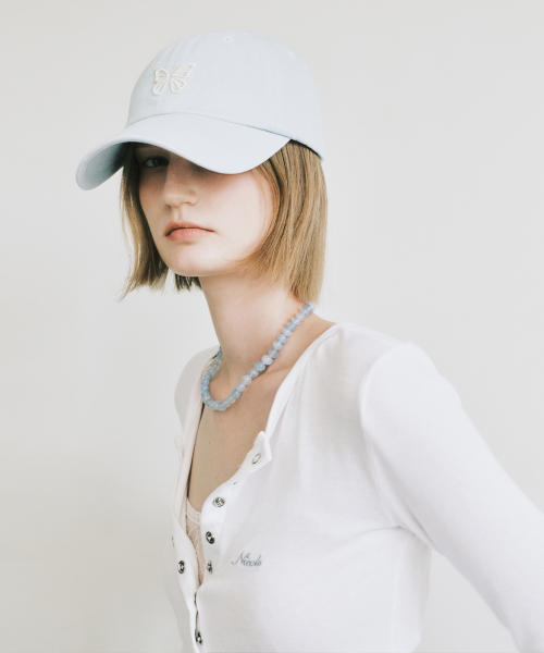 MINI BUTTERFLY BLINK BALL CAP_SKY BLUE