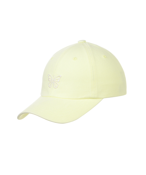 MINI BUTTERFLY BLINK BALL CAP_YELLOW CREAM
