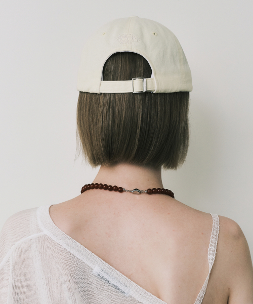 MINI BUTTERFLY BLINK BALL CAP_YELLOW CREAM