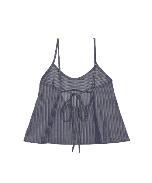 SHEER STRAP CAMI TOP_NAVY